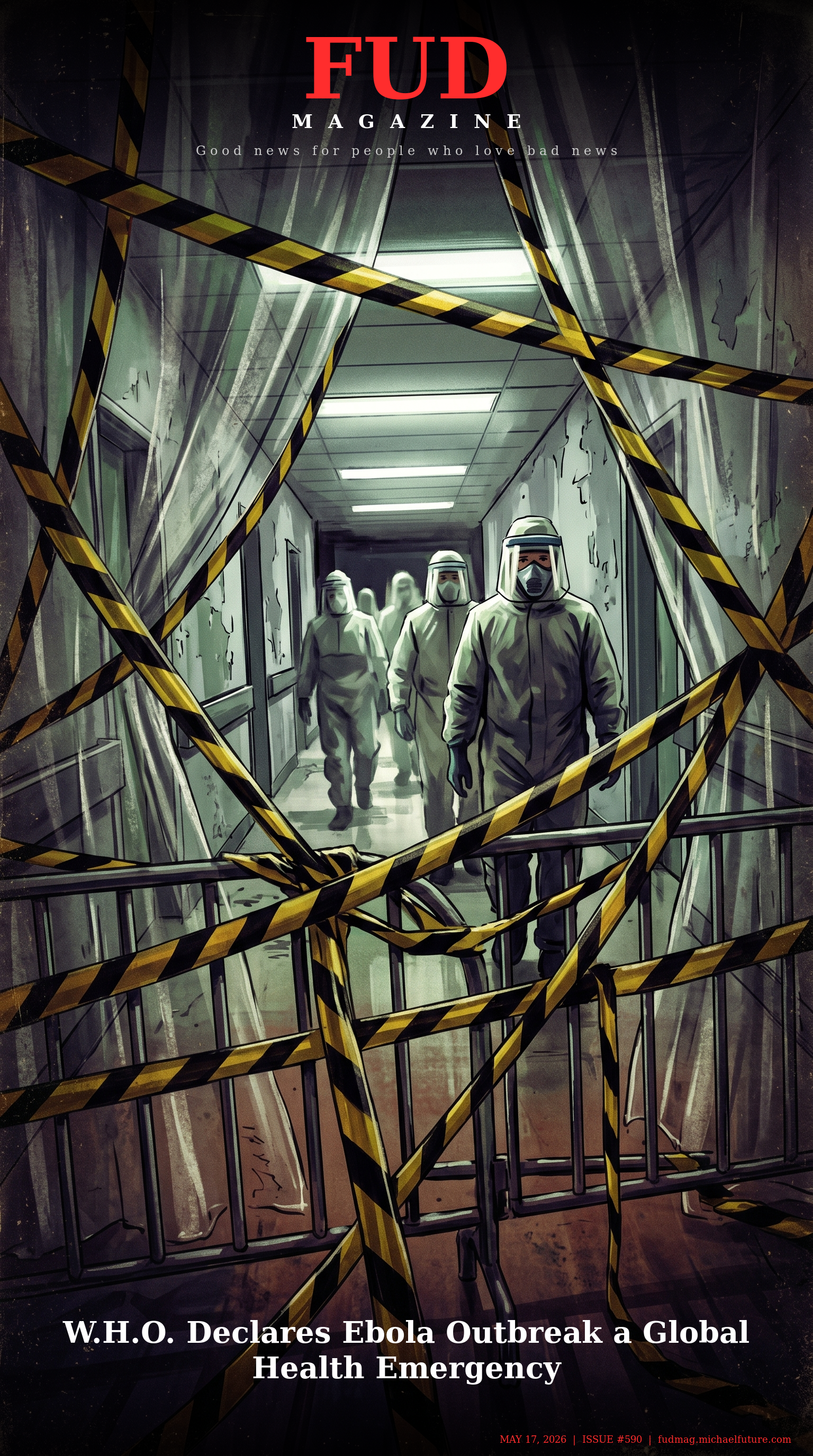 FUD Magazine Cover - W.H.O. Declares Ebola Outbreak a Global Health Emergency