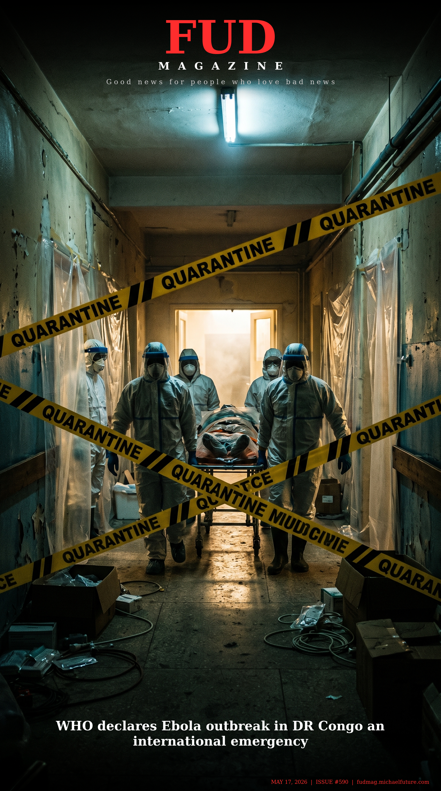 FUD Magazine Cover - WHO declares Ebola outbreak in DR Congo an international emergency