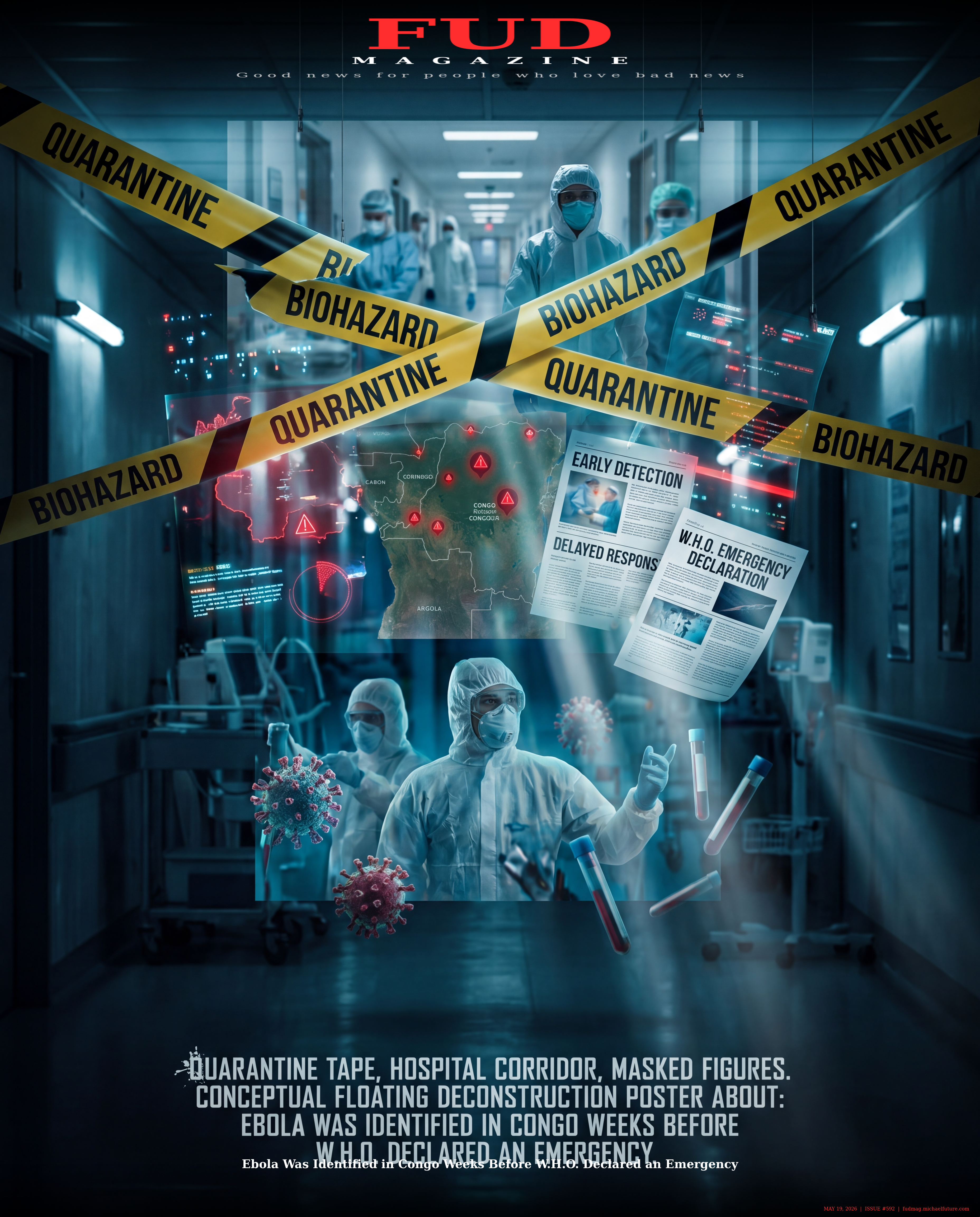 FUD Magazine Cover - Ebola Was Identified in Congo Weeks Before W.H.O. Declared an Emergency