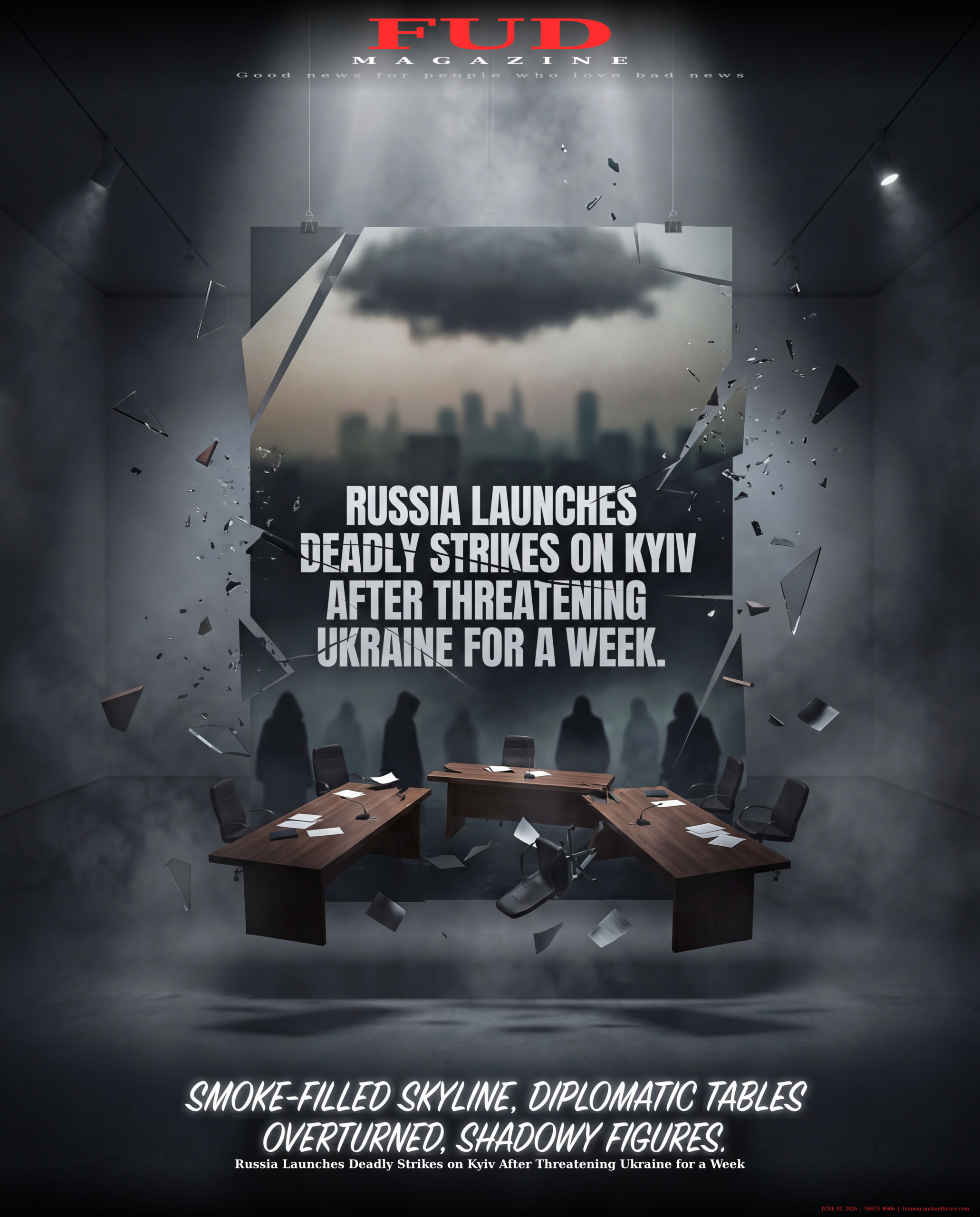 Russia Launches Deadly Strikes on Kyiv After Threatening Ukraine for a Week