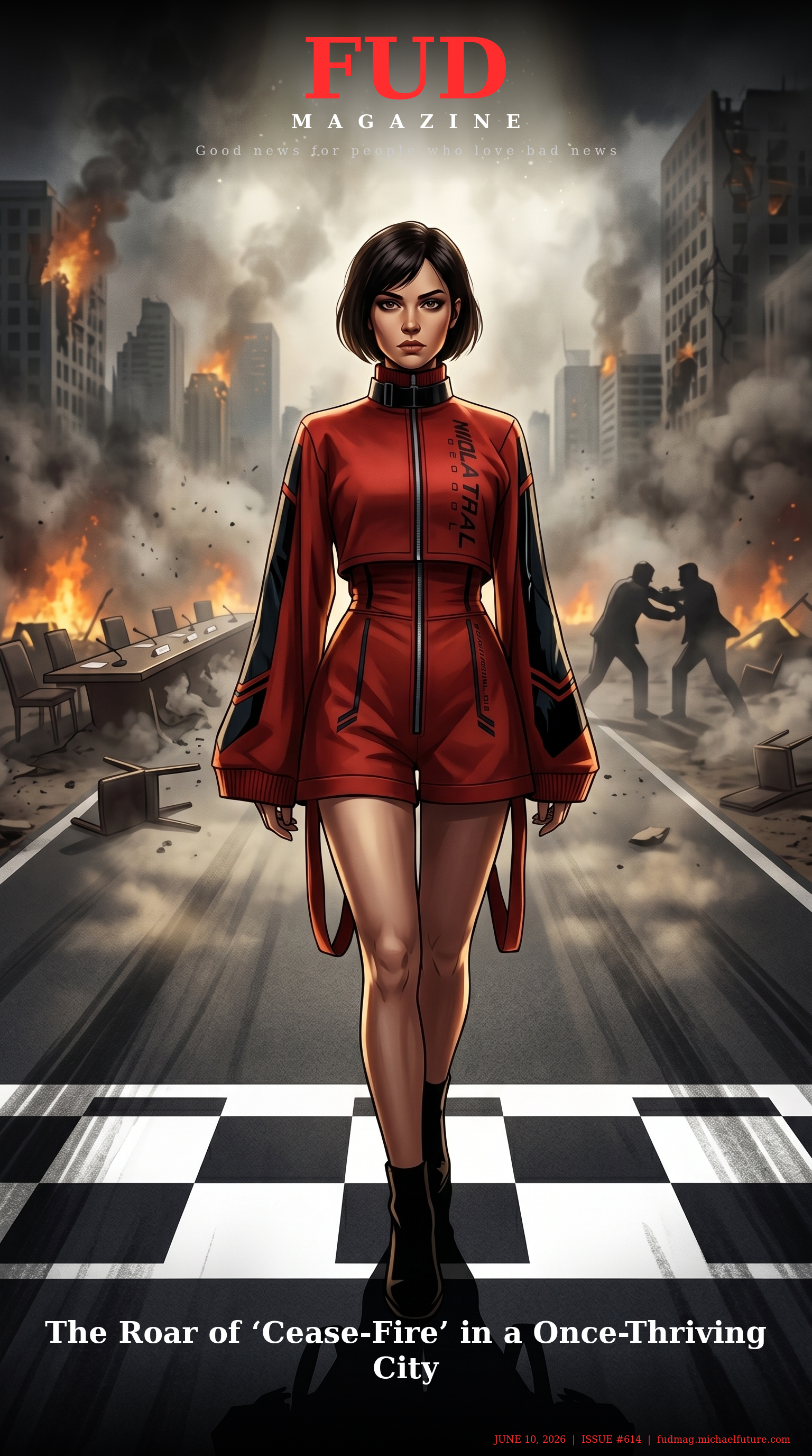 FUD Magazine Cover - The Roar of ‘Cease-Fire’ in a Once-Thriving City