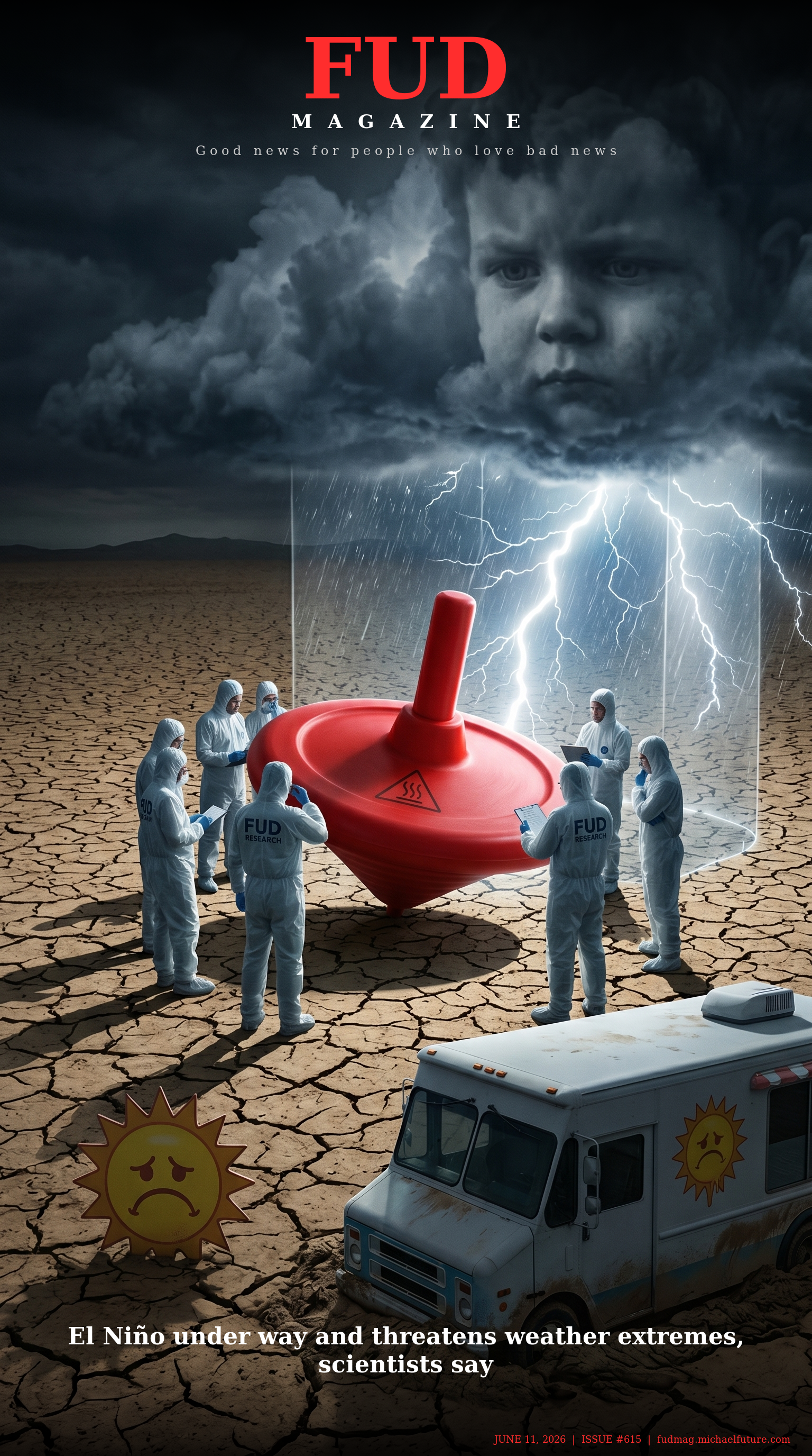 FUD Magazine Cover - El Niño under way and threatens weather extremes, scientists say