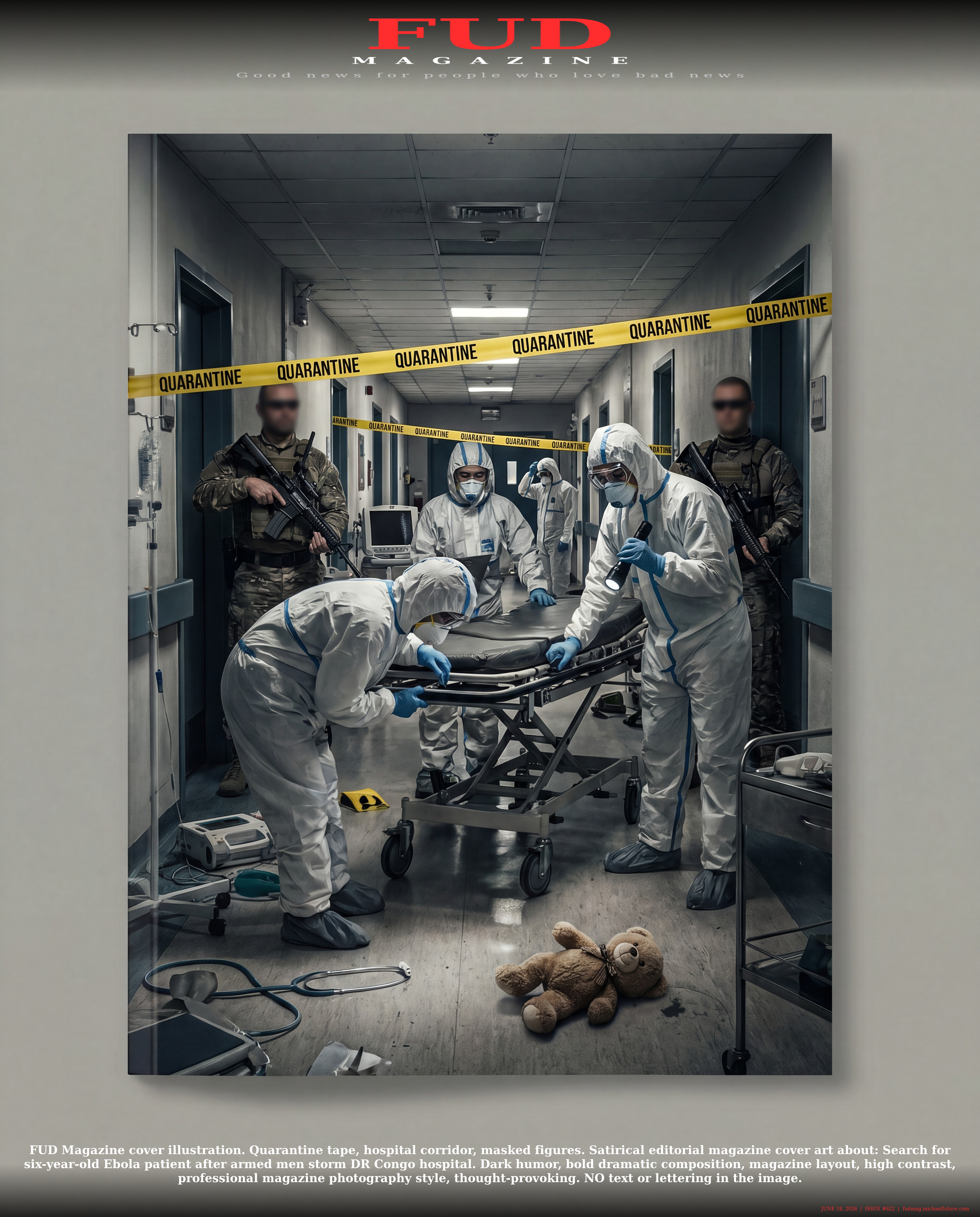 FUD Magazine Cover - Search for six-year-old Ebola patient after armed men storm DR Congo hospital