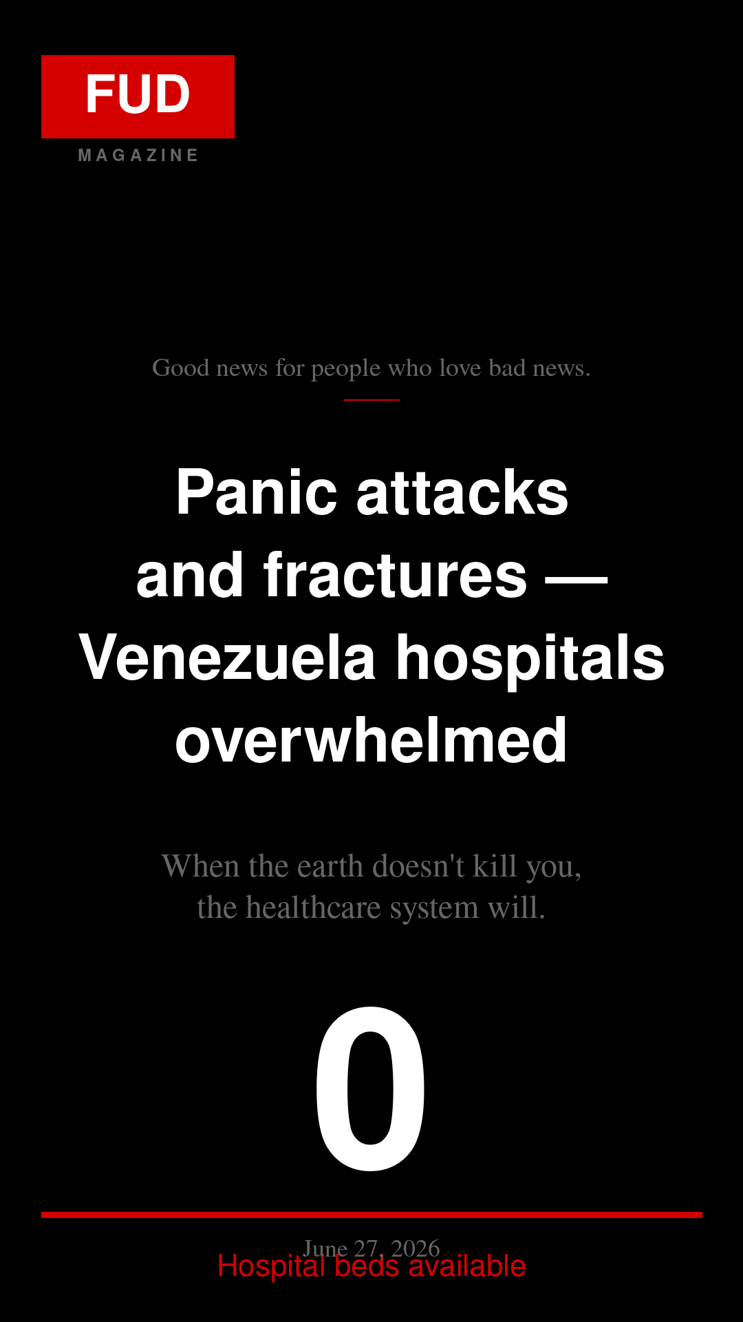 Panic attacks and fractures — Venezuela hospital treats earthquake victims
