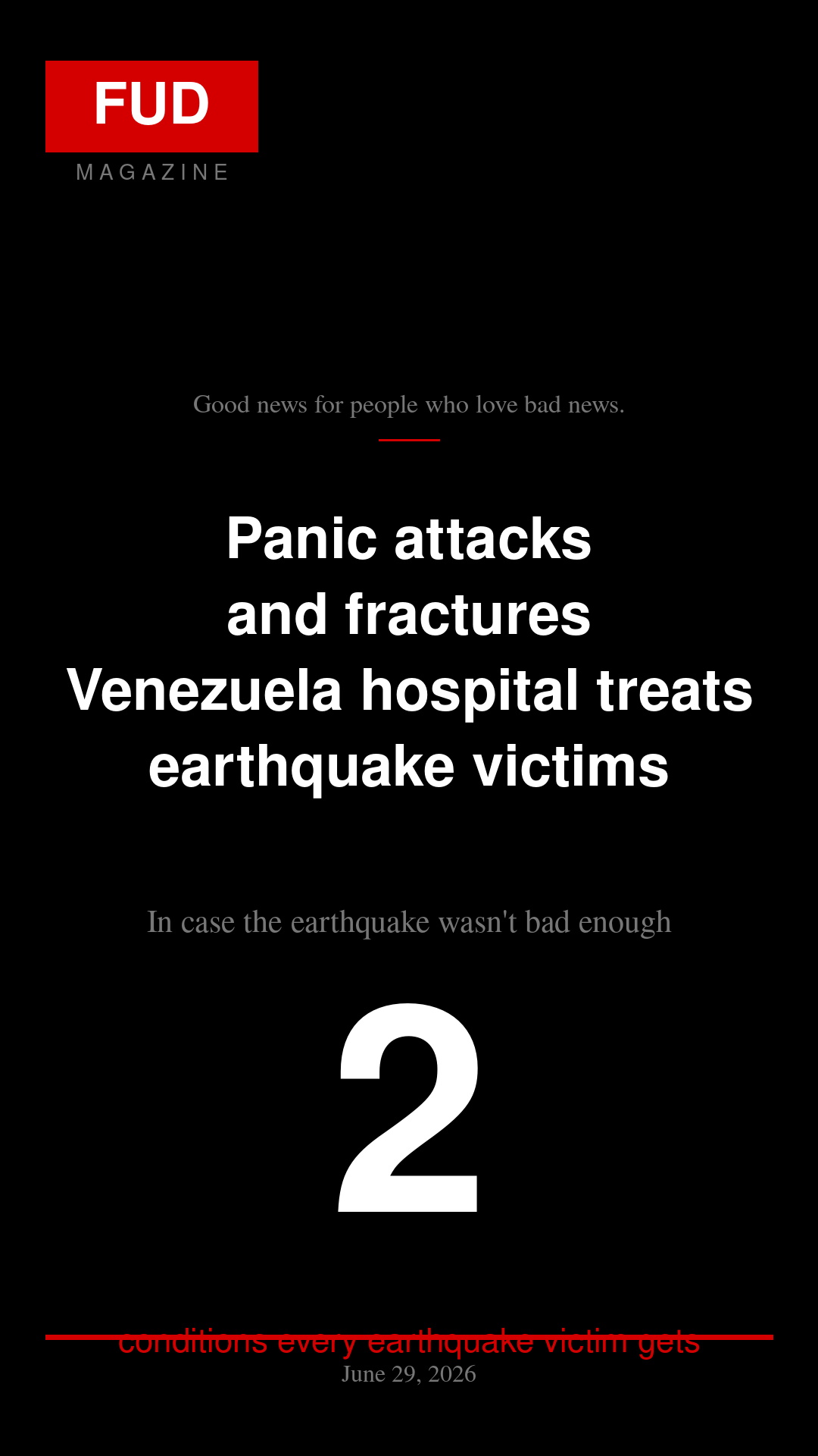 Panic attacks and fractures – Venezuela hospital treats earthquake victims