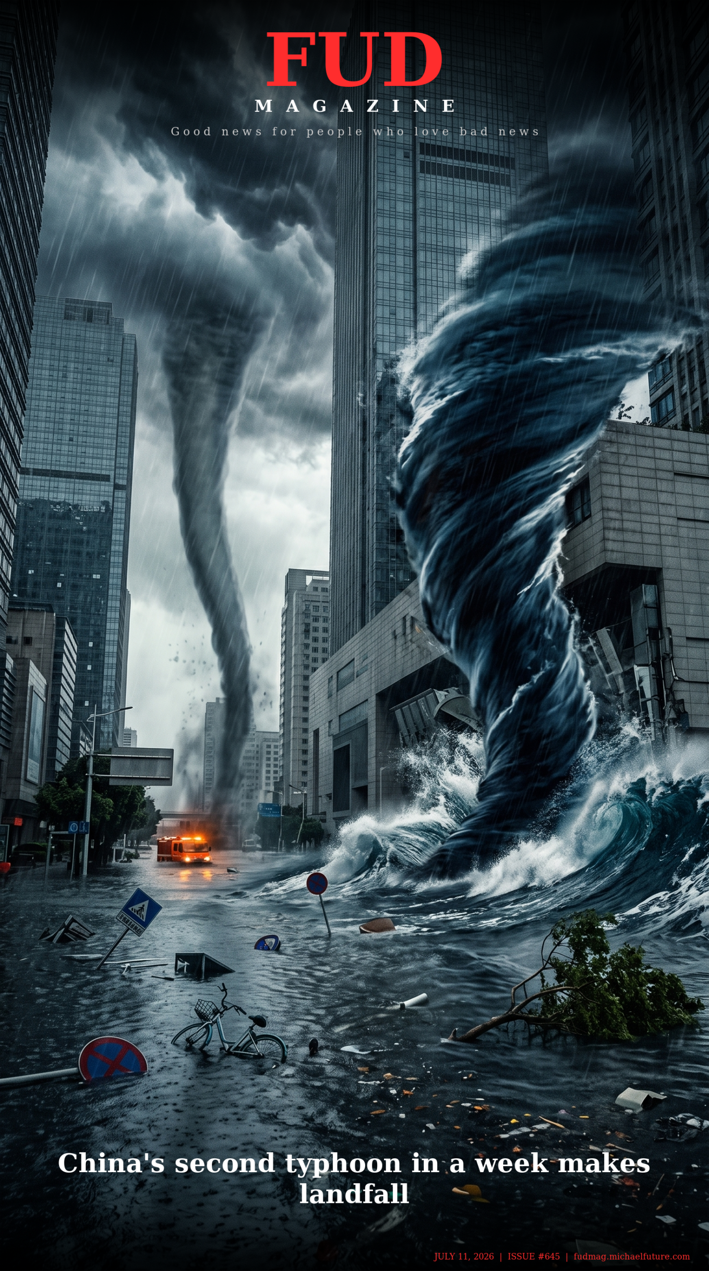 China’s second typhoon in a week makes landfall