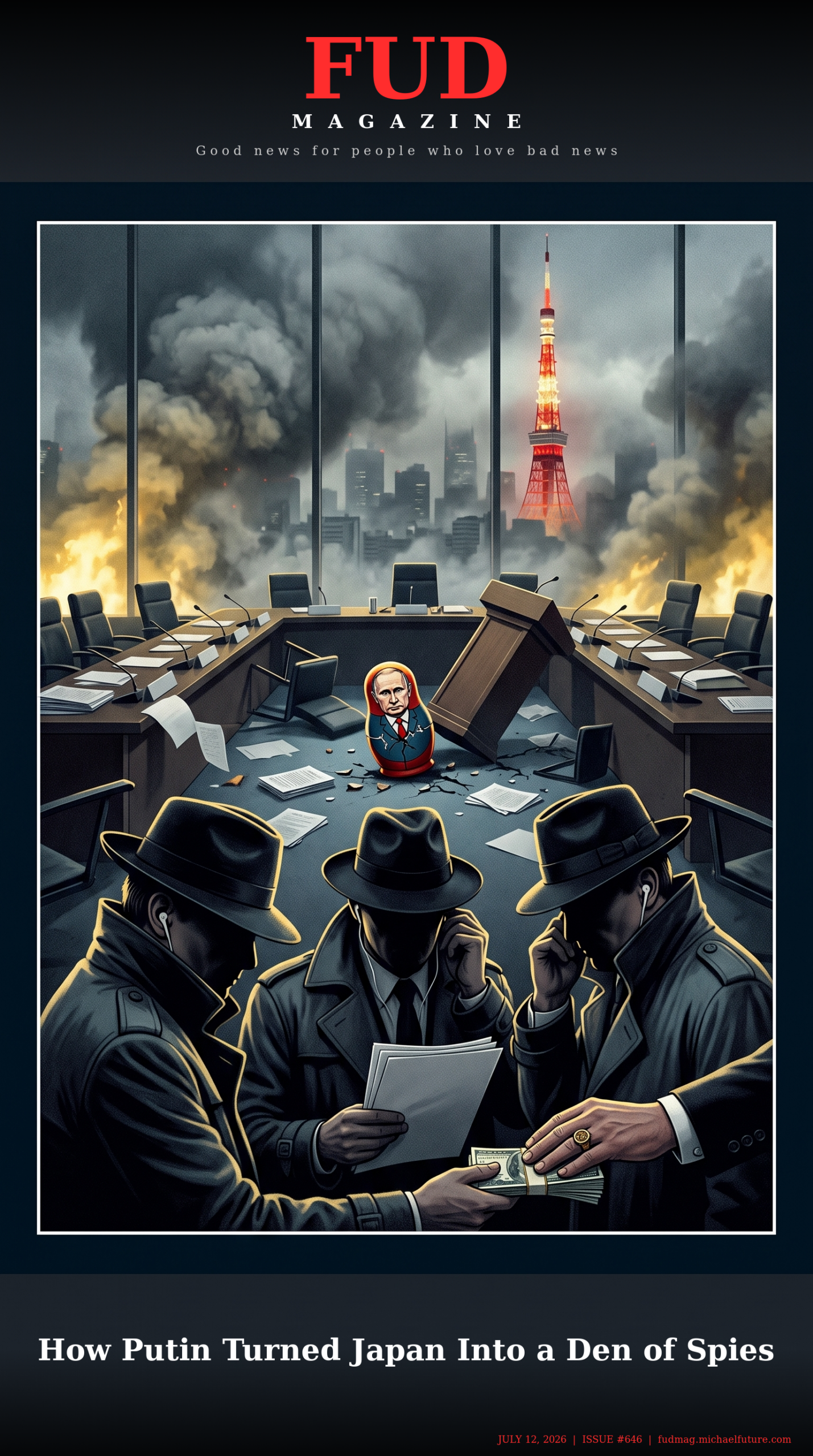 How Putin Turned Japan Into a Den of Spies