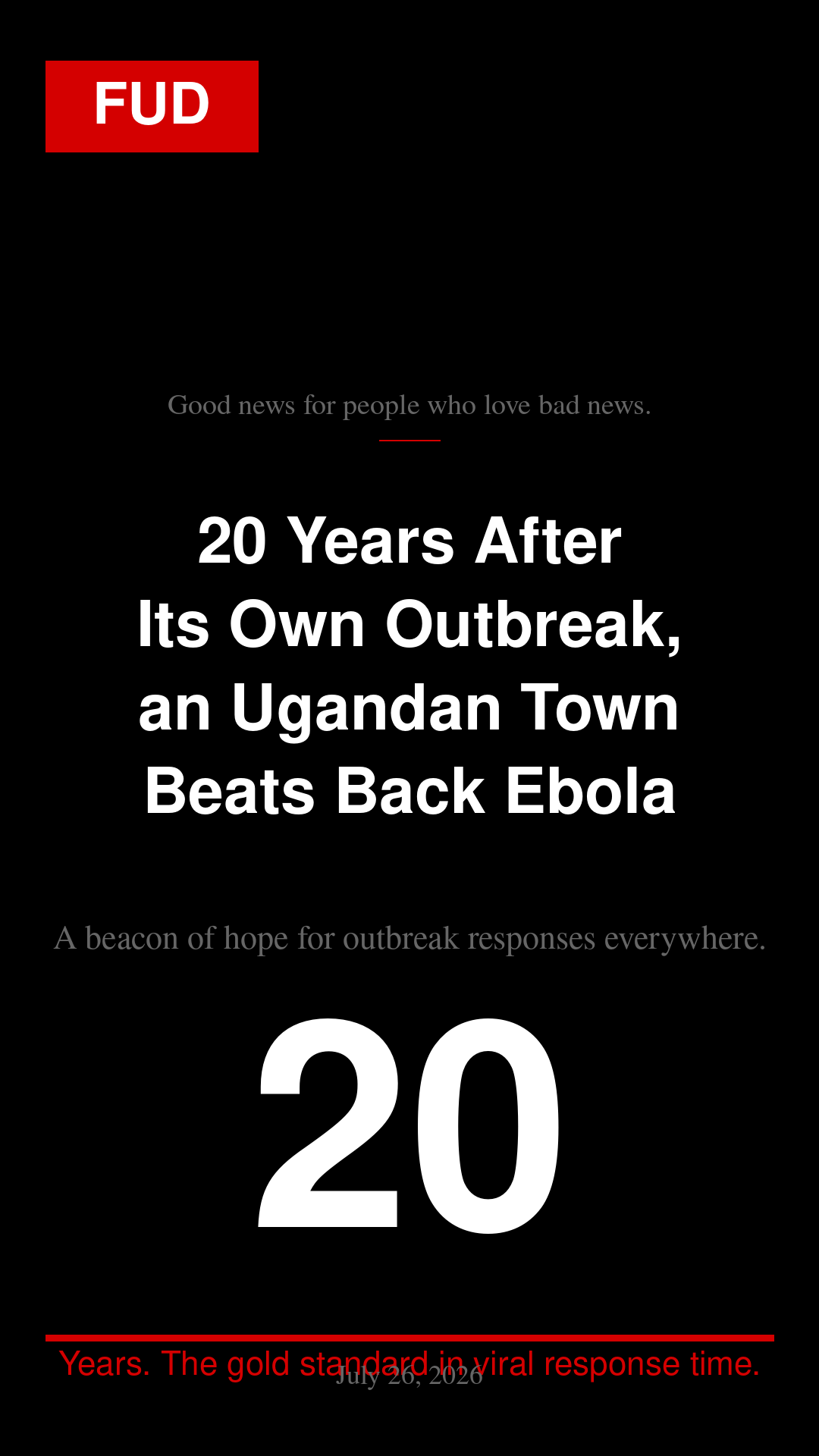20 Years After Its Own Outbreak, an Ugandan Town Beats Back Ebola