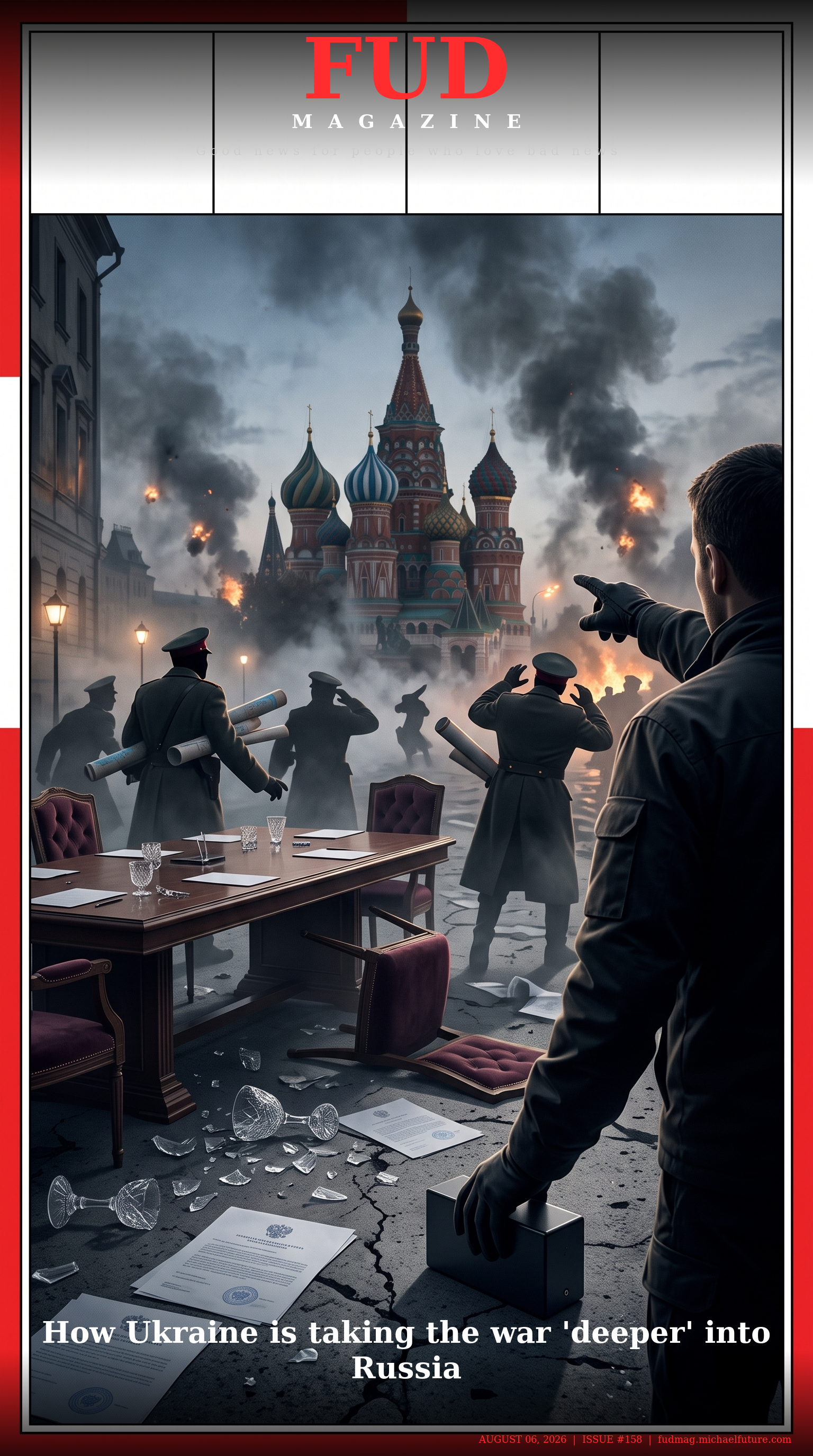 FUD Magazine Cover - How Ukraine is taking the war 'deeper' into Russia