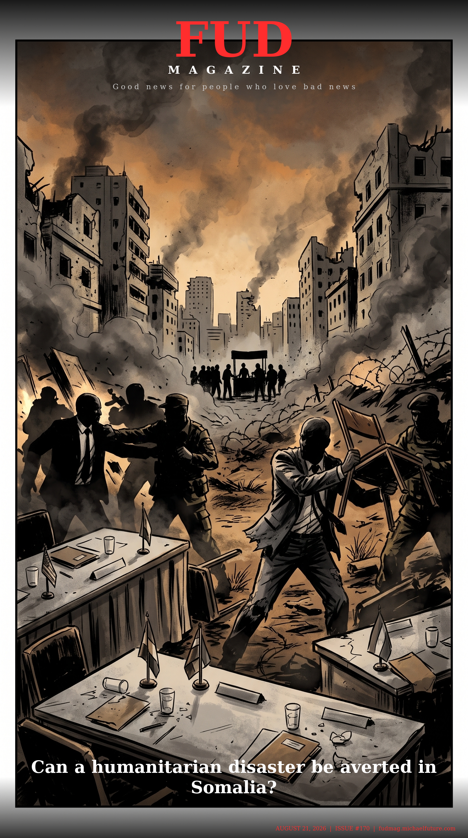 FUD Magazine Cover - Can a humanitarian disaster be averted in Somalia?