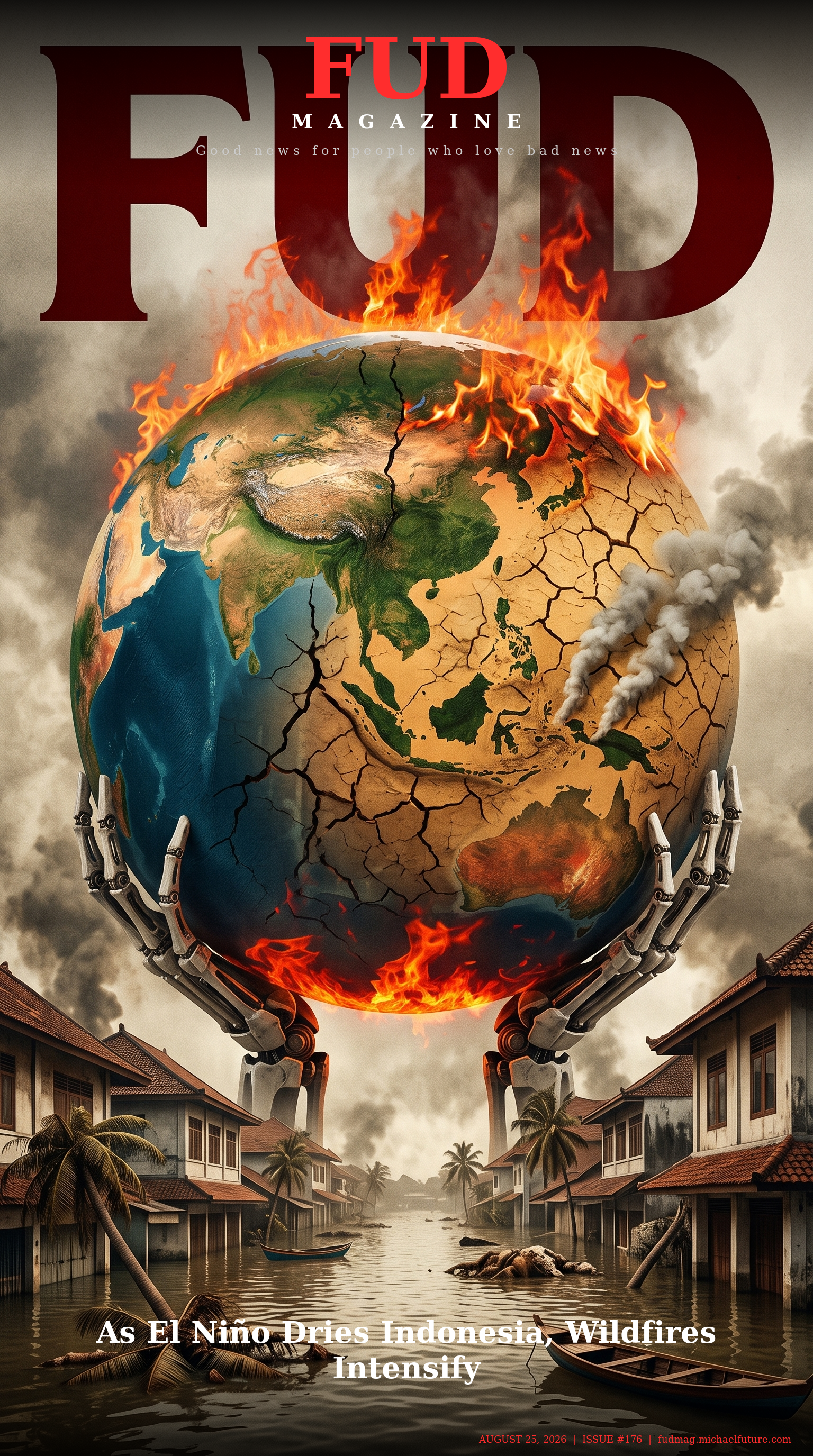 FUD Magazine Cover - As El Niño Dries Indonesia, Wildfires Intensify